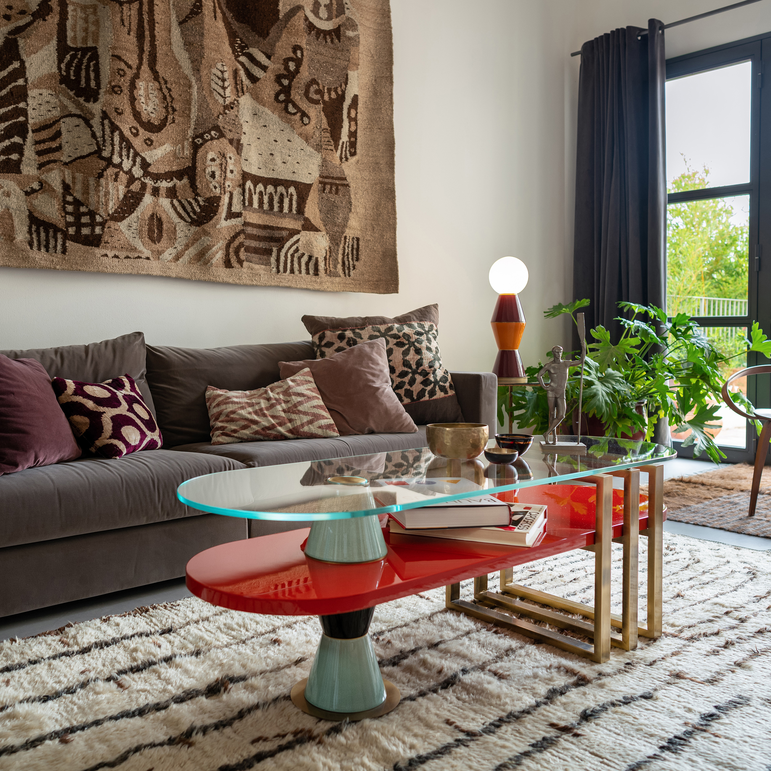 Palm - Oval coffee table